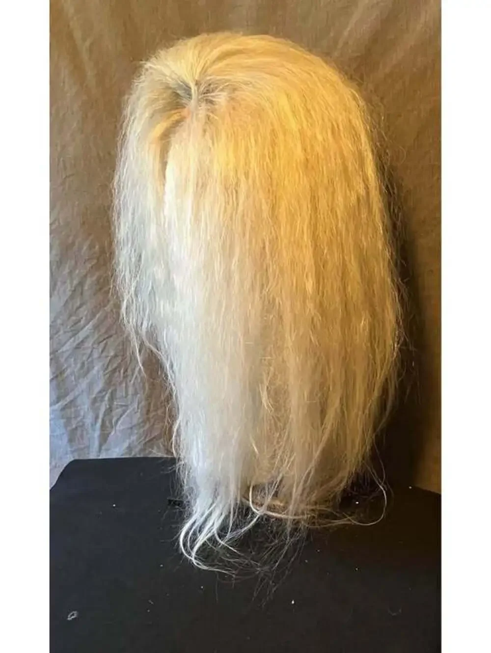 Long Blonde Teased Lace Front Wig